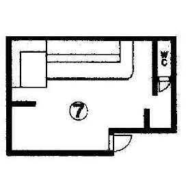  北郷ビル（2階-7）::間取り図(1)