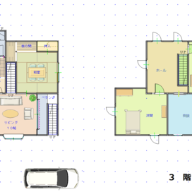 千歳市北斗６丁目　中古住宅 ::間取り図(1)