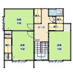 小樽市勝納町　売中古住宅::間取り図(2)