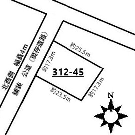 七飯町字上藤城　別荘・住宅用地::間取り図(1)