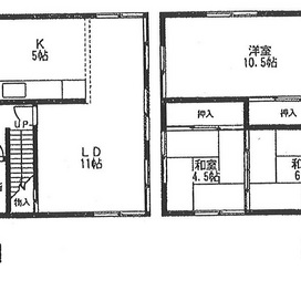 里塚２－１　一戸建::間取り図(1)