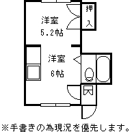 新琴似ルナハイツ　８号室::間取り図(1)
