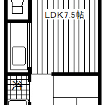 コ－ポおおさき　　２０５号２０３号::間取り図(2)